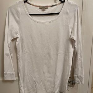 Burberry Brit long sleeve white tee